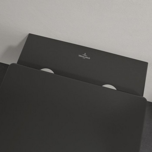 Унитаз Villeroy&amp;Boch Memento 2.0 4633R0R7 подвесной цвет Pure Black без сиденья
