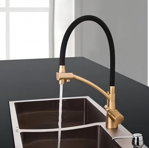 Смеситель для кухни Gappo G4398-1 Бронза Черный латунь