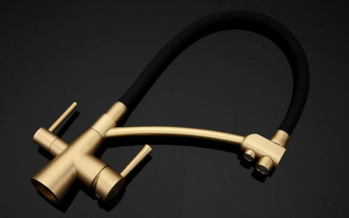 Смеситель для кухни Gappo G4398-1 Бронза Черный латунь