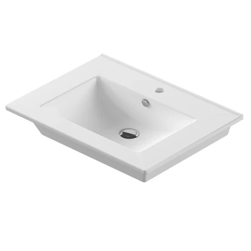 Раковина Sanita Luxe Quadro 75 WB.FN/Quadro/75-C/WHT.G/S1 Белая
