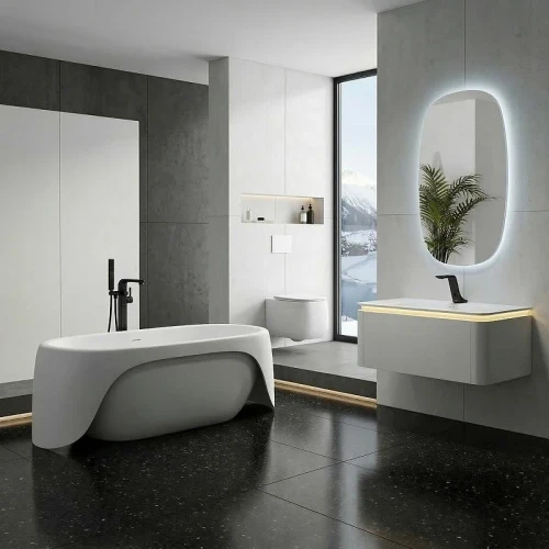 Акриловая ванна Black&amp;White Swan 170х78 3055SB цвет Белый