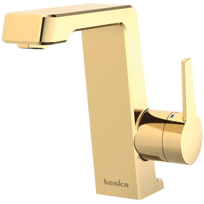 Смеситель для раковины Teska Thetis E5207 Золото латунь