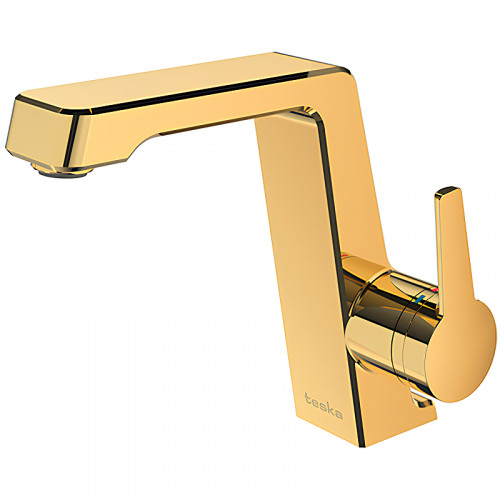 Смеситель для раковины Teska Thetis E5207 Золото латунь