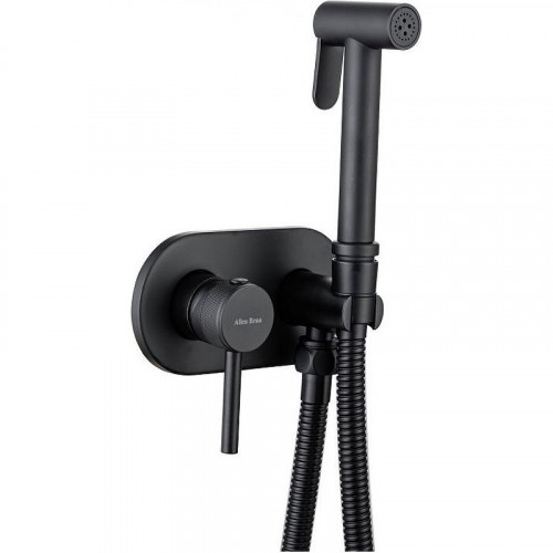 Гигиенический душ со смесителем Allen Brau Priority 5.31005-31 Черный матовый латунь встраиваемый