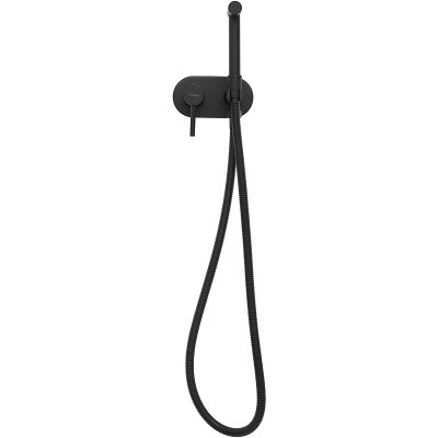 Гигиенический душ со смесителем Allen Brau Priority 5.31005-31 Черный матовый латунь встраиваемый