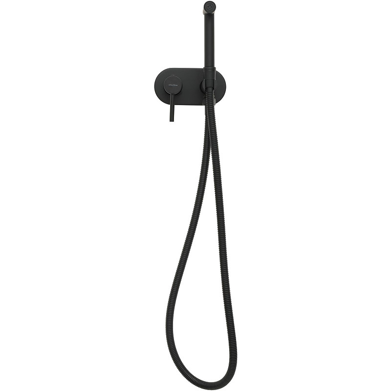 Гигиенический душ со смесителем Allen Brau Priority 5.31005-31 Черный матовый латунь встраиваемый