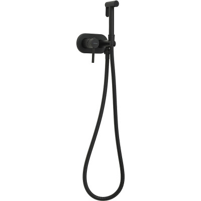 Гигиенический душ со смесителем Allen Brau Priority 5.31005-31 Черный матовый латунь встраиваемый