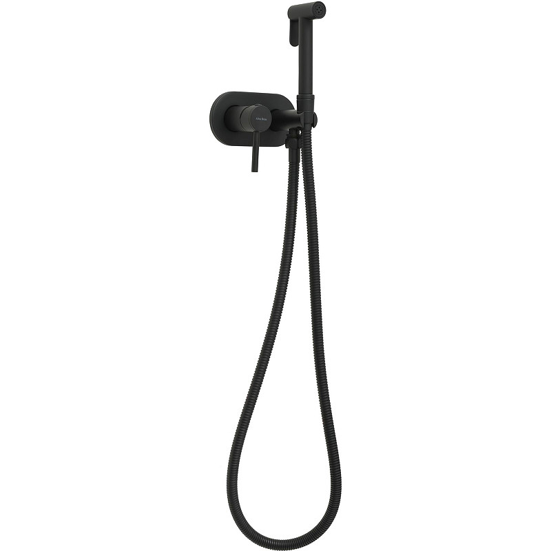 Гигиенический душ со смесителем Allen Brau Priority 5.31005-31 Черный матовый латунь встраиваемый