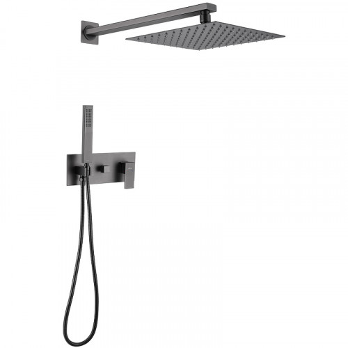 Душевая система Abber Daheim AF8218NG Никель латунь встраиваемый