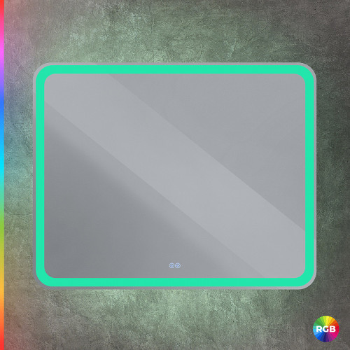 Зеркало Cezares Multicolore 100 CZR-SPC-MC-1000-800-RGB-TCH с подсветкой с сенсорным выключателем и функцией памяти стекло
