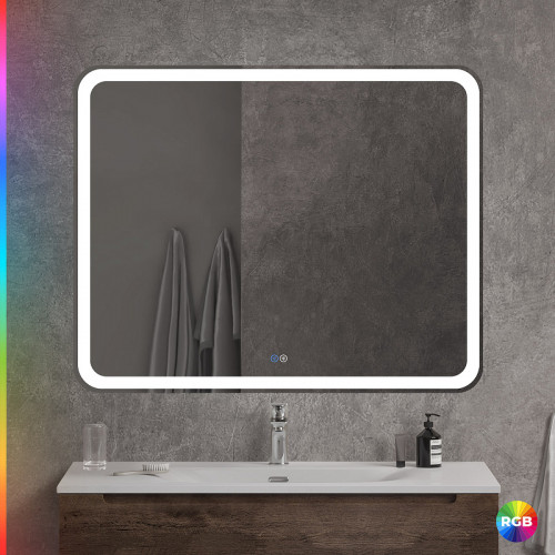 Зеркало Cezares Multicolore 100 CZR-SPC-MC-1000-800-RGB-TCH с подсветкой с сенсорным выключателем и функцией памяти стекло