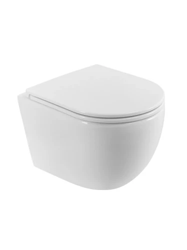 Унитаз подвесной BelBagno Элемент (Compatto) BB003CH-TOR/SC цвет Белый с сиденьем Микролифт