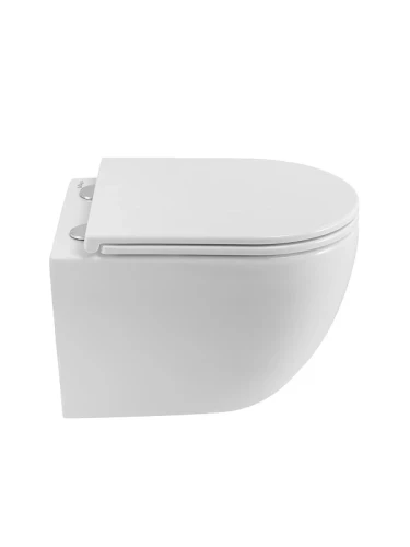 Унитаз подвесной BelBagno Элемент (Compatto) BB003CH-TOR/SC цвет Белый с сиденьем Микролифт
