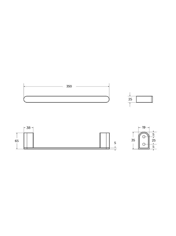 Полотенцедержатель Cezares Вектор (Stylus) STYLUS-TH-30-IN цвет Сатин