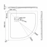 Душевой поддон из искусственного камня WasserKRAFT Rhin 90x90 44T01 Белый матовый