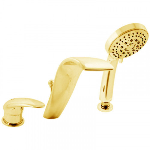 Смеситель на борт ванны Rav Slezak Dunaj D461.5SZ Золото латунь