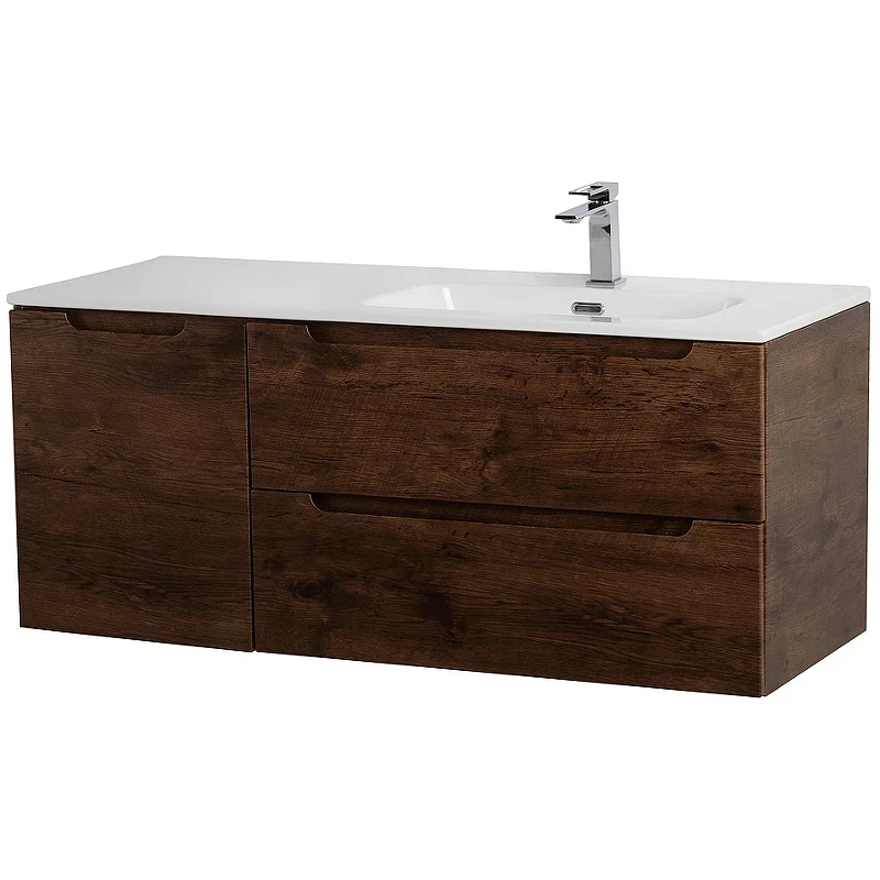 Тумба под раковину BelBagno Etna 100 R ETNA-1000-2C-1A-SO-RW-R подвесная Rovere Moro МДФ / ЛДСП