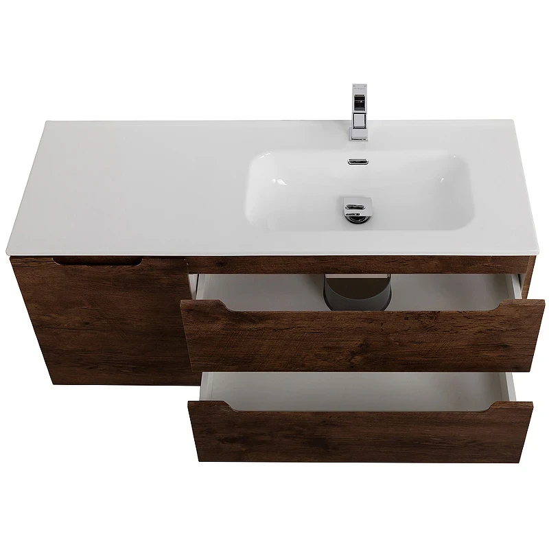 Тумба под раковину BelBagno Etna 100 R ETNA-1000-2C-1A-SO-RW-R подвесная Rovere Moro МДФ / ЛДСП