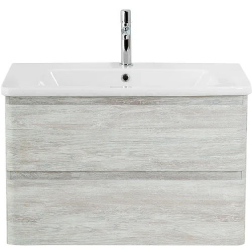 Тумба под раковину BelBagno 80 ALBANO-CER-800-2C-SO-RVB подвесная Rovere Vintage Bianco МДФ / ЛДСП