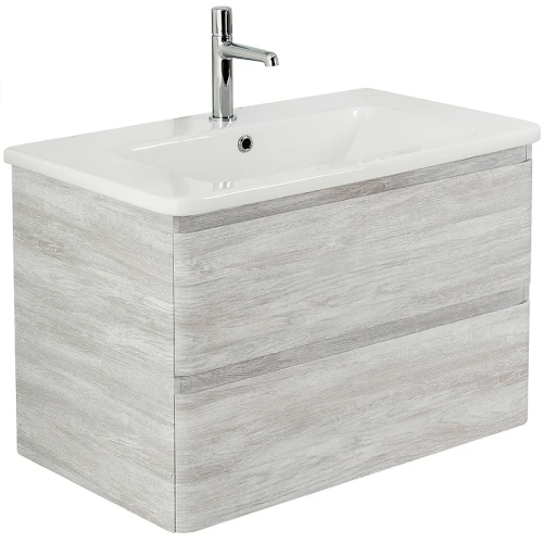 Тумба под раковину BelBagno 80 ALBANO-CER-800-2C-SO-RVB подвесная Rovere Vintage Bianco МДФ / ЛДСП