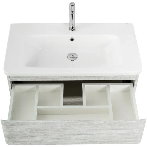 Тумба под раковину BelBagno 80 ALBANO-CER-800-2C-SO-RVB подвесная Rovere Vintage Bianco МДФ / ЛДСП