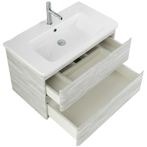 Тумба под раковину BelBagno 80 ALBANO-CER-800-2C-SO-RVB подвесная Rovere Vintage Bianco МДФ / ЛДСП