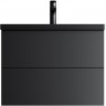 Тумба под раковину AM.PM Gem 75 M90FHX07522BM подвесная Черная матовая МДФ / ЛДСП
