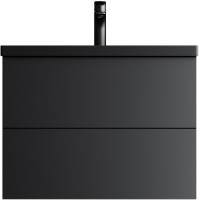 Тумба под раковину AM.PM Gem 75 M90FHX07522BM подвесная Черная матовая МДФ / ЛДСП