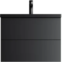 Тумба под раковину AM.PM Gem 75 M90FHX07522BM подвесная Черная матовая МДФ / ЛДСП