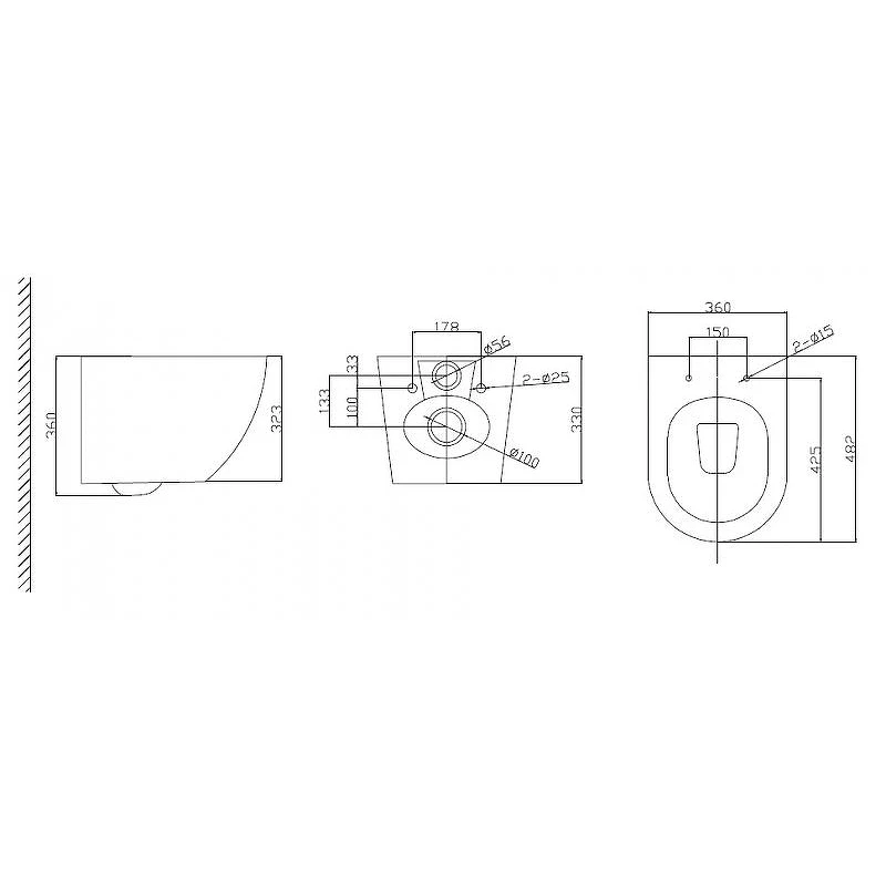 Комплект унитаза BelBagno Uno BB3105CHR/SC с инсталляцией WellWant Standart 50 WWISI111BB с сиденьем Микролифт и Черной матовой клавишей смыва фаянс подвесной
