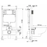 Комплект унитаза BelBagno Uno BB3105CHR/SC с инсталляцией WellWant Standart 50 WWISI111BB с сиденьем Микролифт и Черной матовой клавишей смыва фаянс подвесной