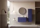 Тумба с раковиной Orka Moonlight 91 5001498 подвесная цвет Синий матовый