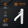 Смеситель для раковины Orange Karl M05-121w Белый латунь