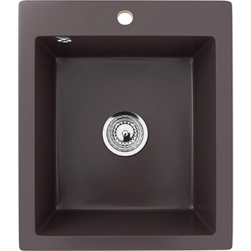 Кухонная мойка Ulgran Classic U-404-345 Шоколад искусственный камень (литьевой мрамор) встраиваемый