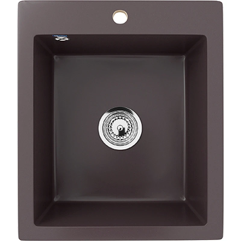 Кухонная мойка Ulgran Classic U-404-345 Шоколад искусственный камень (литьевой мрамор) встраиваемый