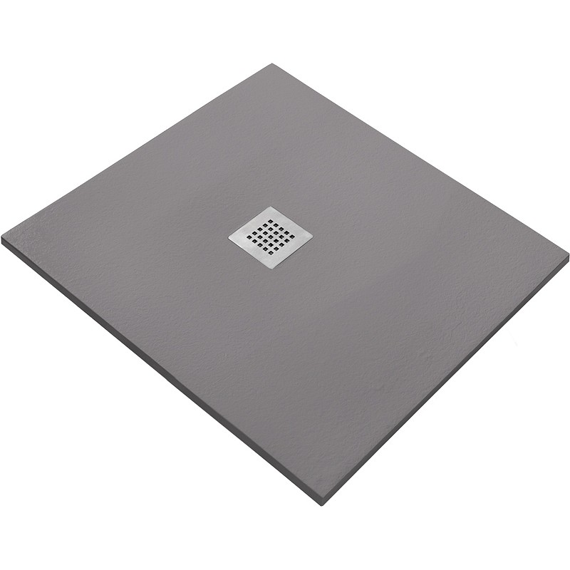 Душевой поддон из искусственного камня Starohome Solid 80х80 1237829 Grey Matt