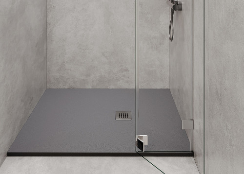 Душевой поддон из искусственного камня Starohome Solid 80х80 1237829 Grey Matt