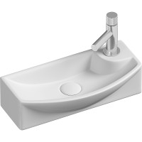 Раковина Ceramicanova Element 45 L CN6038L Белая фарфор подвесная