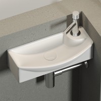 Раковина Ceramicanova Element 45 L CN6038L Белая фарфор подвесная