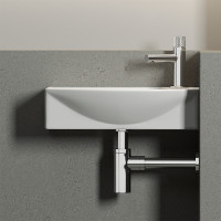 Раковина Ceramicanova Element 45 L CN6038L Белая фарфор подвесная