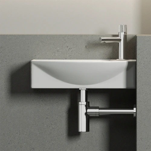 Раковина Ceramicanova Element 45 L CN6038L Белая фарфор подвесная