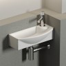 Раковина Ceramicanova Element 45 L CN6038L Белая фарфор подвесная
