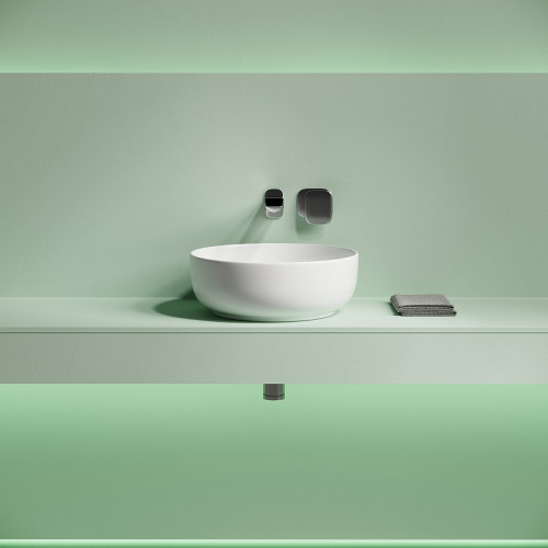 Раковина-чаша Ceramicanova Taycan 38 CN12003 Белая фарфор накладная