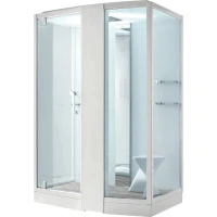 Душевая кабина Orans 150x100 R 89102rw с баней профиль Белый задние стенки Белые