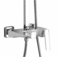 Душевая система Rose R16F R1636F Белая Хром