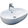 Раковина-чаша CeramaLux 59 9163 Белая фаянс накладная