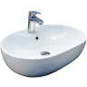 Раковина-чаша CeramaLux 59 9163 Белая фаянс накладная