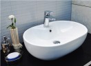 Раковина-чаша CeramaLux 59 9163 Белая фаянс накладная