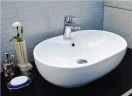 Раковина-чаша CeramaLux 59 9163 Белая фаянс накладная
