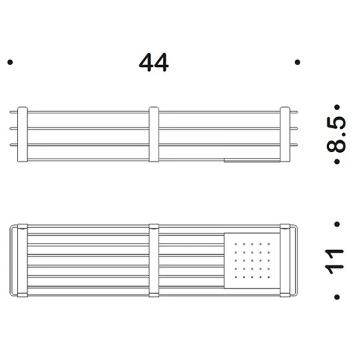 Полка корзина Colombo Design Angolari B9633.HPS1 Нержавеющая сталь